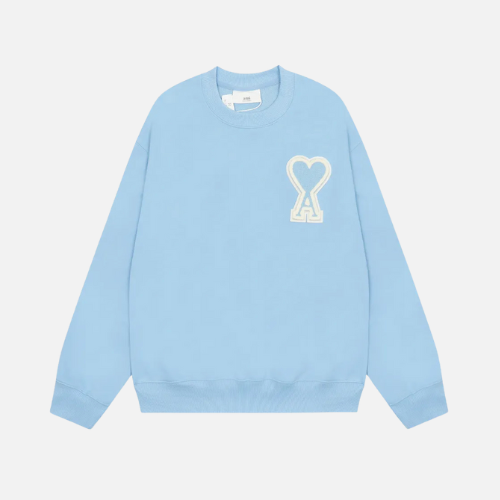 Hoodie Pastel Blue AMI