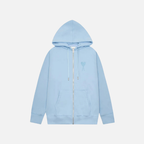 Hoodie Light Blue AMI