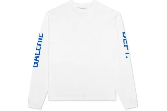 Gallery Dept. French Collector L/S Tee White Blue - Imagen 2