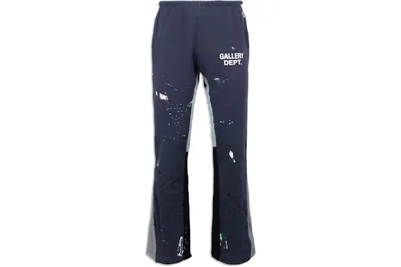 Sweatpants Gallery Dept. Painted flare navy blue