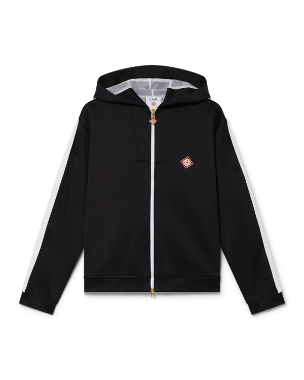 Casablanca Scuba Hooded Sweatshirt Black