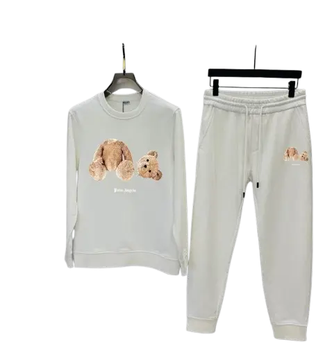 Palm Angels Teddy Bear-Print Cotton Tracksuit