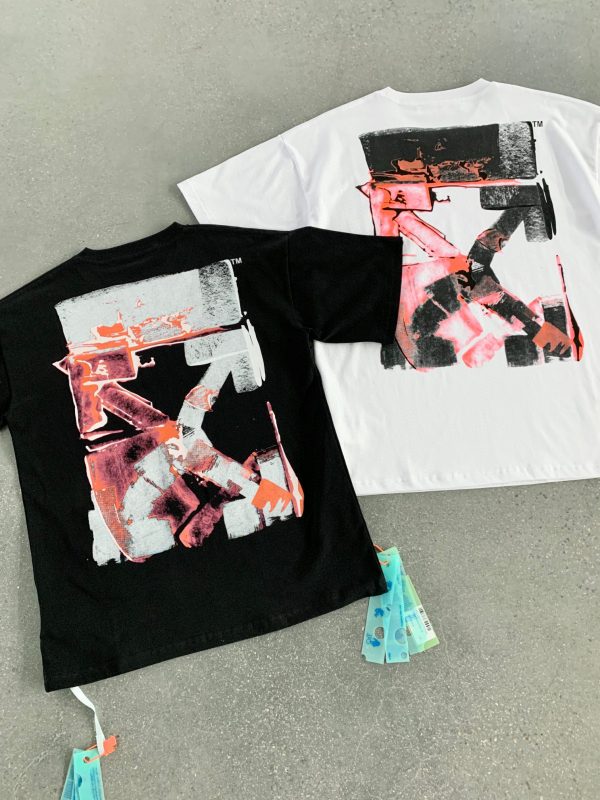 Off-White T-shirt White Black M2