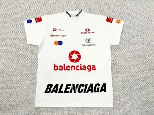 Balenciaga Top League T-Shirt Oversized White