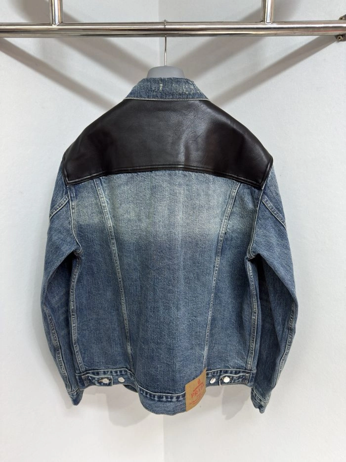 Prada Denim Jeans Jacket Black - Imagen 2
