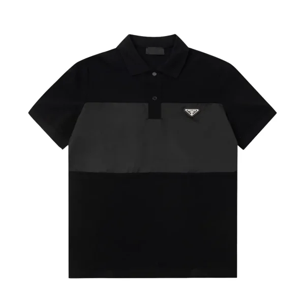 Prada Polo T-shirt Black Grey