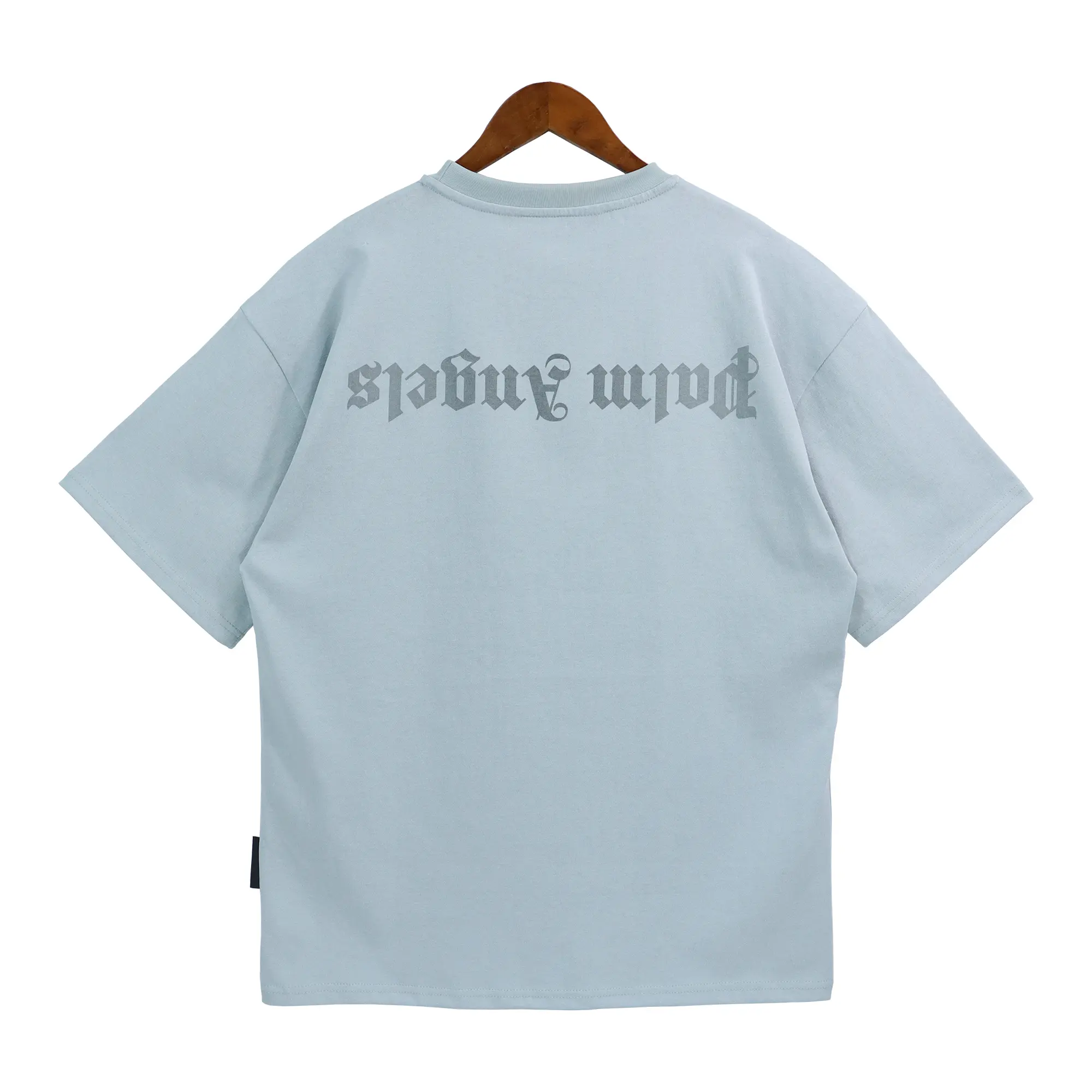 Palm Angels Shark T-shirt Sky Blue/Light sand - Imagen 7