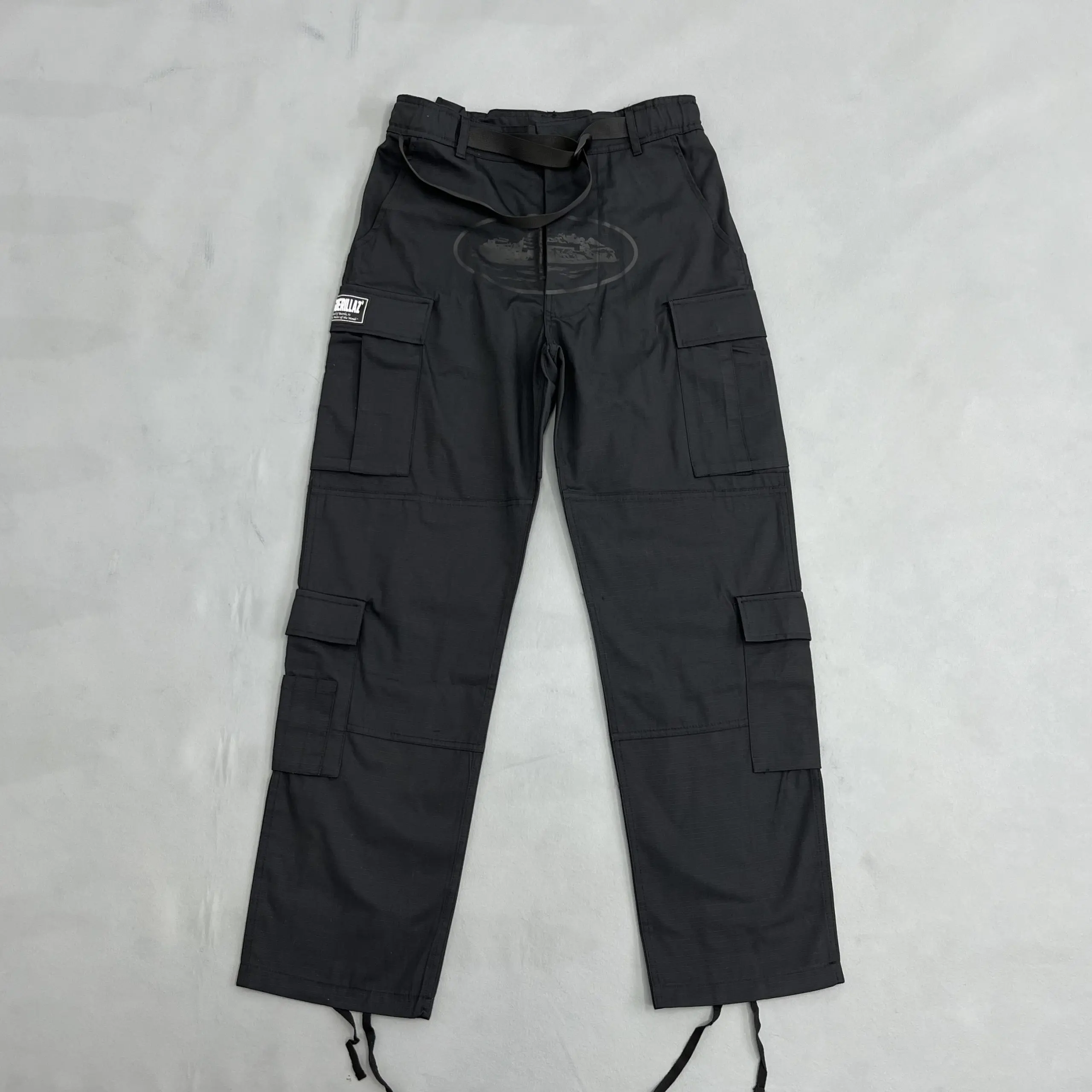 Corteiz Guerillaz Cargo Pants Black