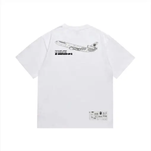 BAPE A Bathing Ape x Undefeated T Shirt White - Imagen 2