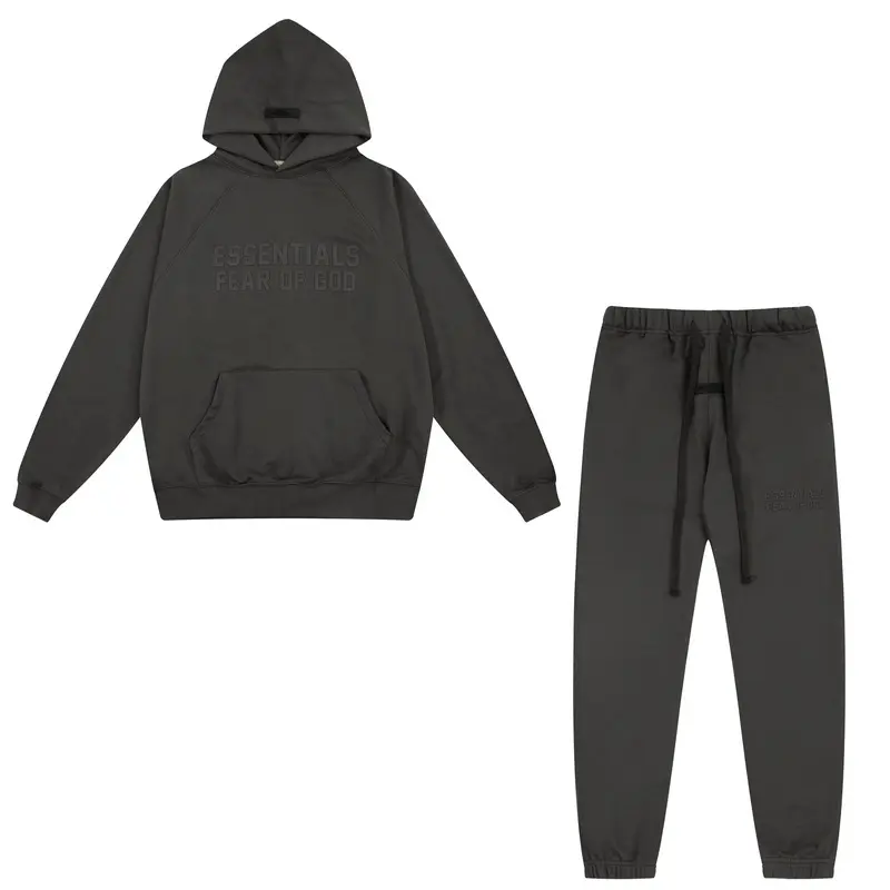 Fear Of God ESSENTIALS Tracksuit Set Black