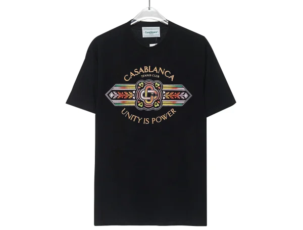 Casablanca Unity Is Power T-Shirt Black