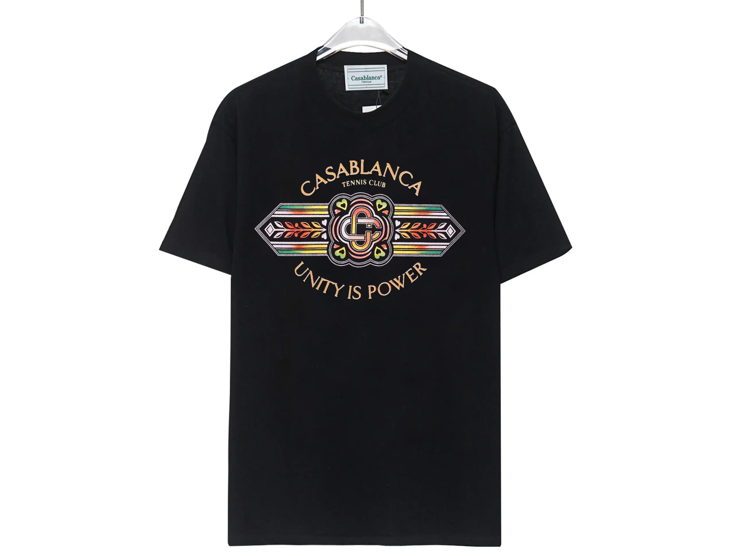 Casablanca Unity Is Power T-Shirt Black
