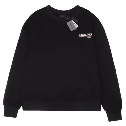 Balenciaga Small Wave Logo Sweater Black