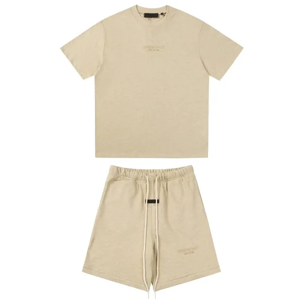 Essentials Short Set Cream White