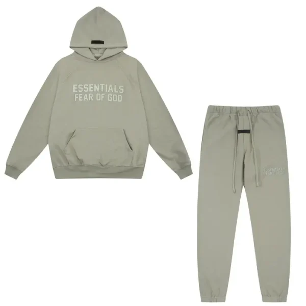 Fear Of God ESSENTIALS Tracksuit Set Olive Green
