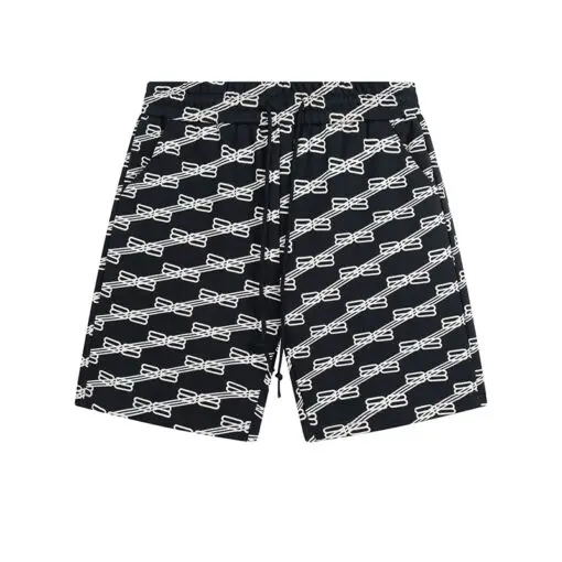 Balenciaga BB Logo Check Short Black