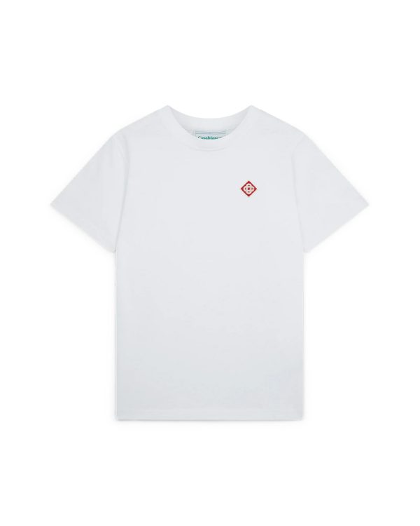 CASABLANCA Diamond Logo Patch T-Shirt Sky Blue