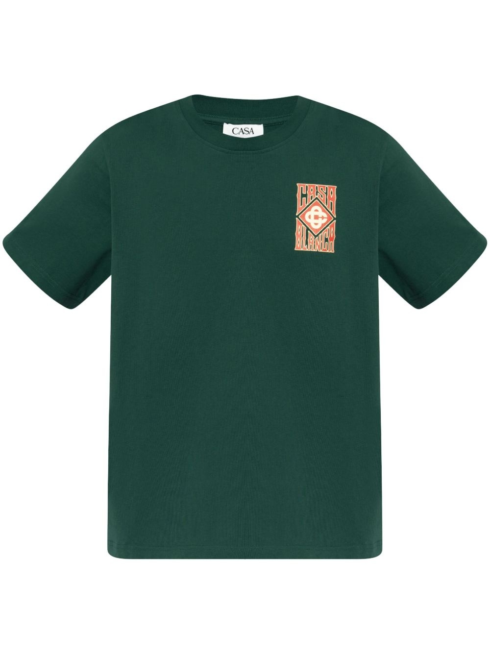 CASABLANCA Logo-Print T-shirt Racing Green