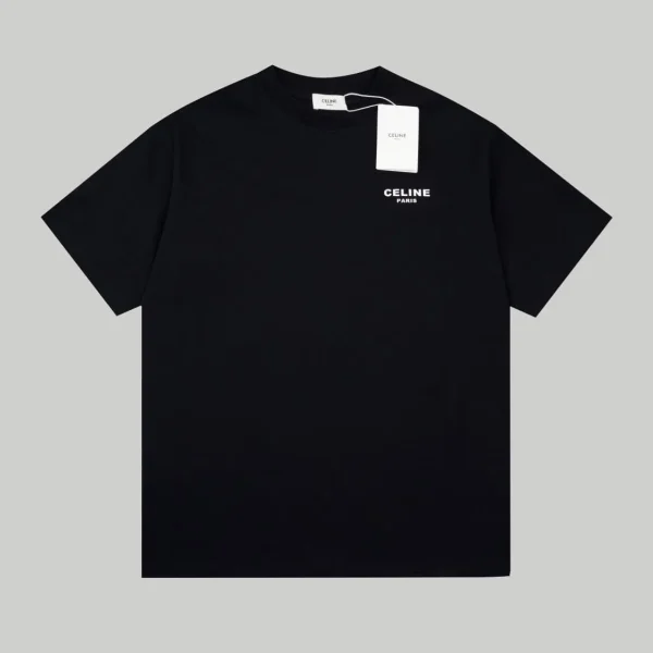 Celine Loose T-Shirt Cotton Jersey Black
