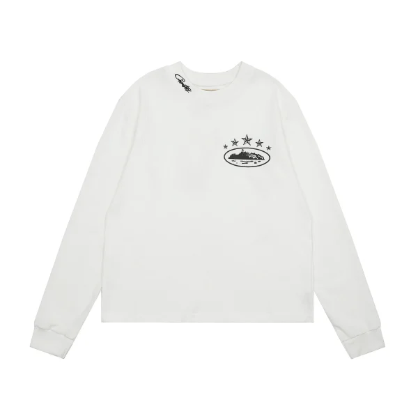 Corteiz 5 Starz Alcatraz Tee White