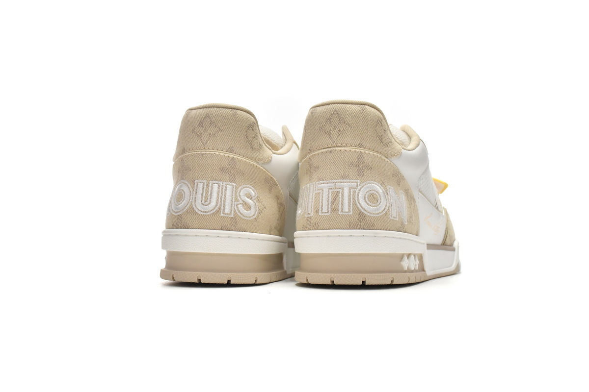 Louis Vuitton Trainer- Beige Cloth Cover - Imagen 2