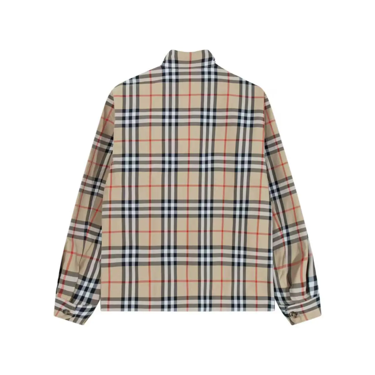 Burberry Check Harrington Jacket Lichen Beige - Imagen 2