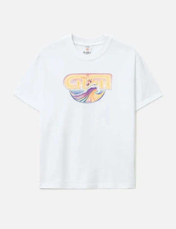 Casablanca Surf Printed T-shirt White