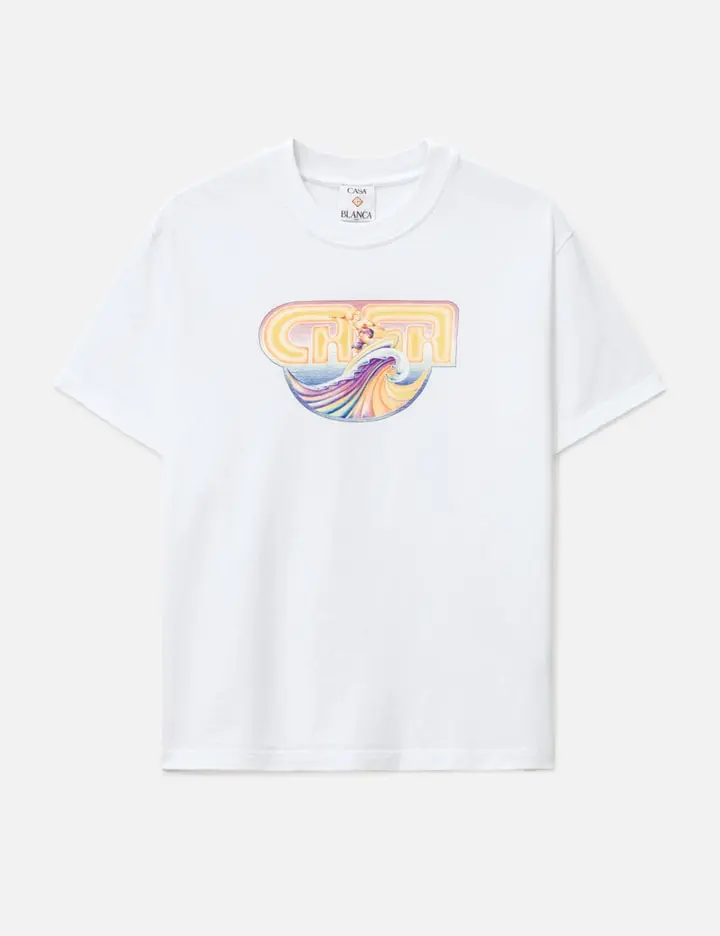 Casablanca Surf Printed T-shirt White