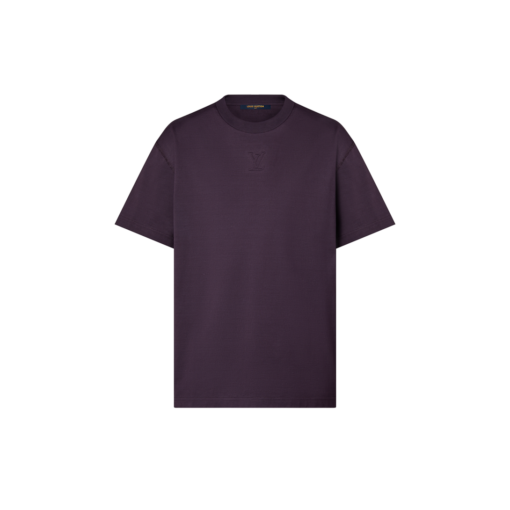 Cotton T-shirt with embossed LV