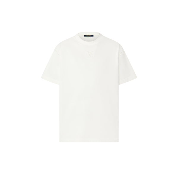 T-shirt with LV embossing Blanc Optique