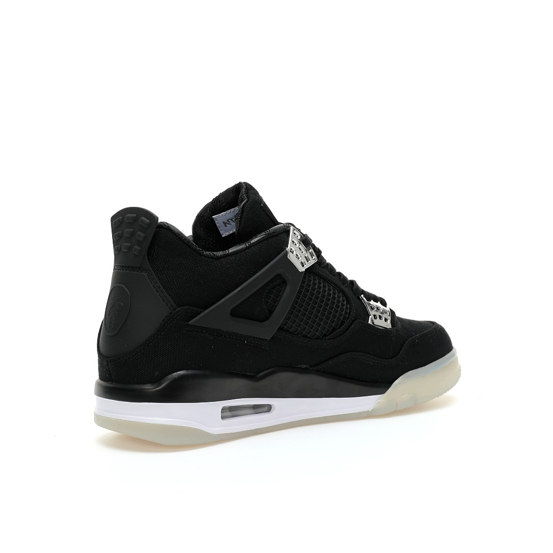 Nike Air Jordan 4 Retro”Black/Metallic Silver” - Imagen 4