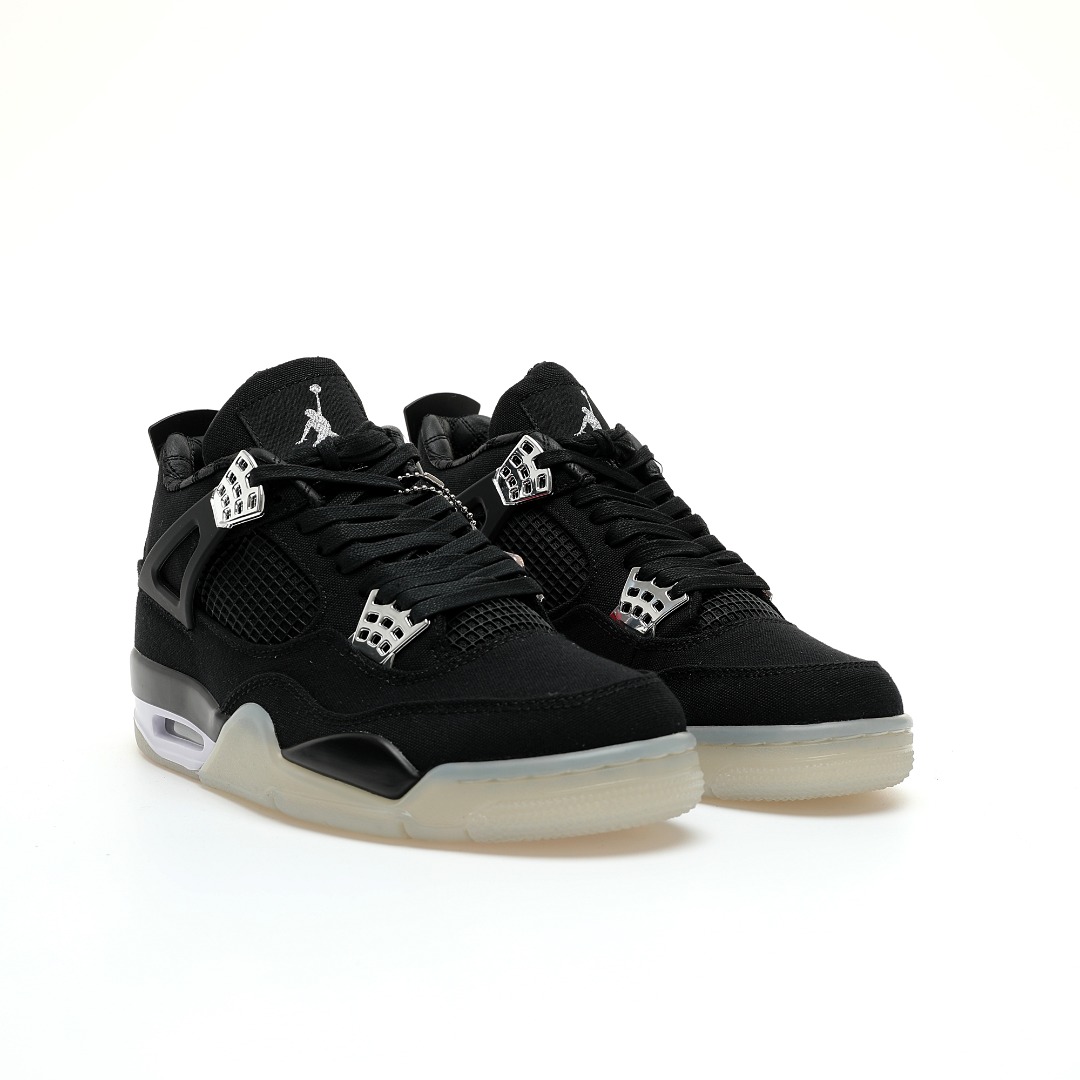 Nike Air Jordan 4 Retro”Black/Metallic Silver” - Imagen 2