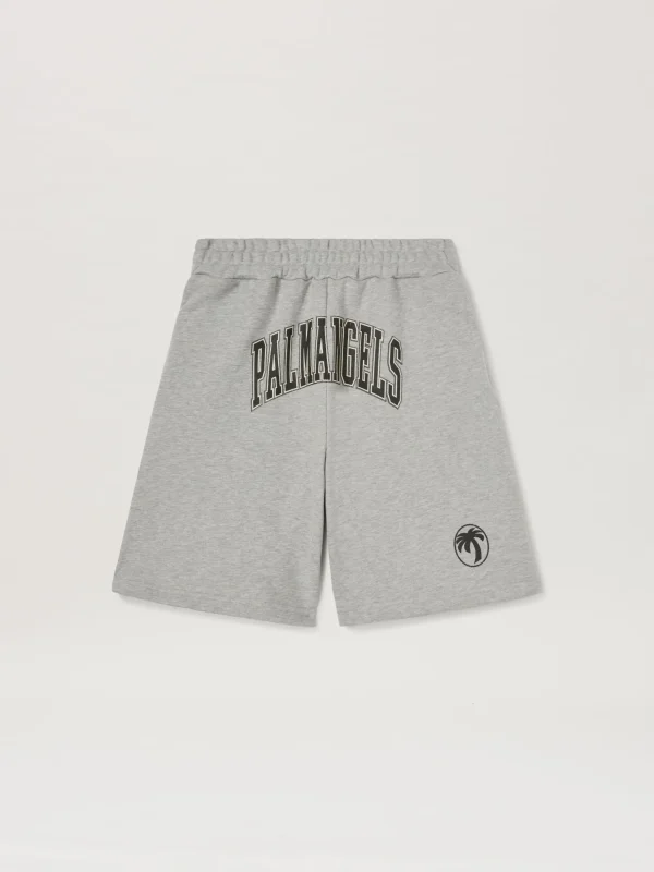 Palm Angels College Palm Shorts Grey