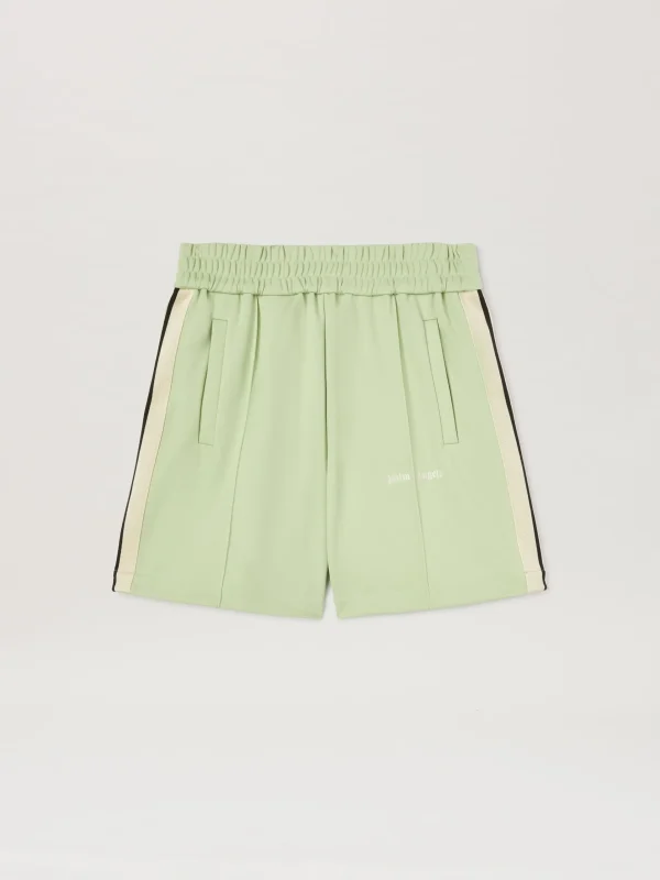 Palm Angels Embroidered Logo Track shorts SAGE