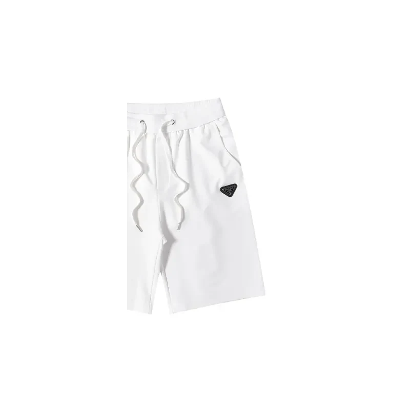 Prada Re-Nylon Shorts White Black White