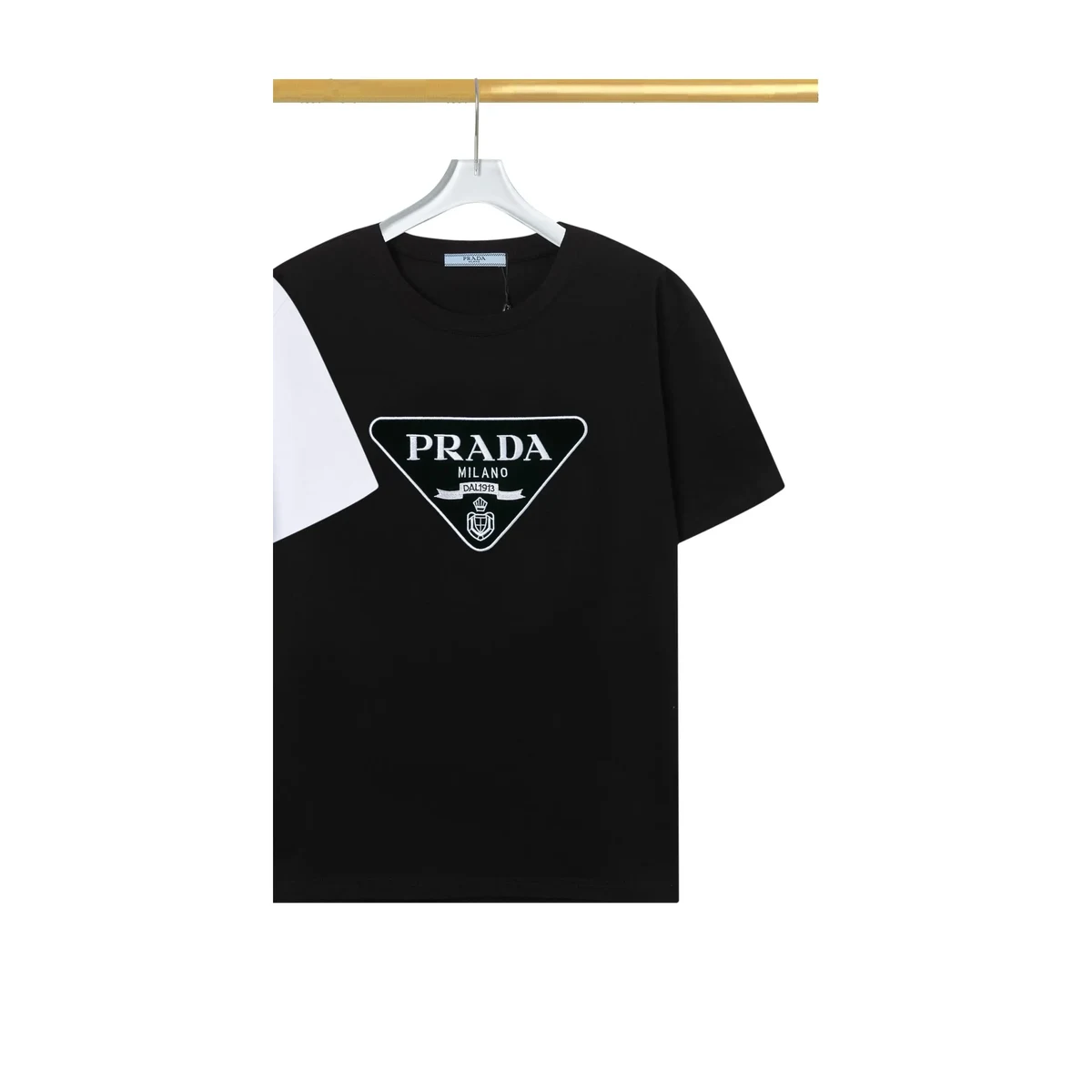 Prada T-shirt Black White Black