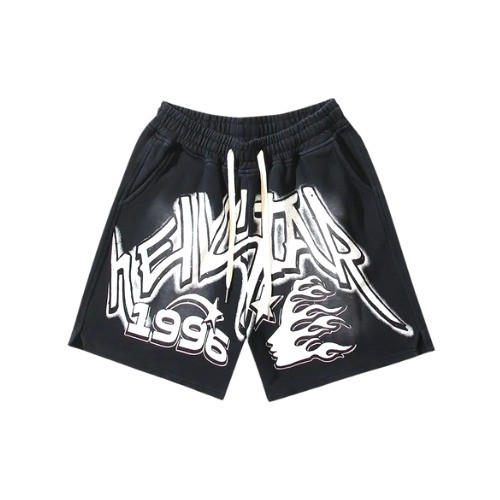 Hellstar Washed Shorts Black