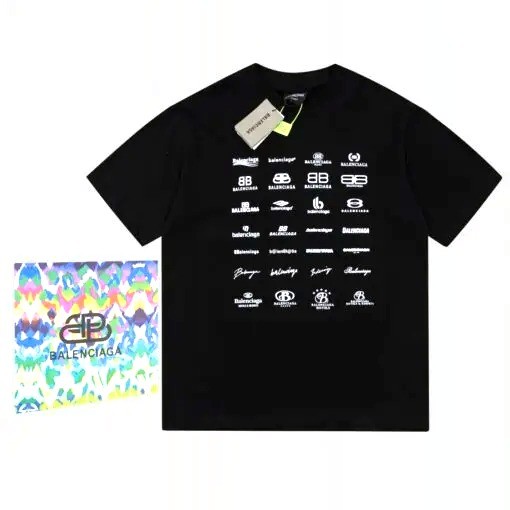 Balenciaga All Gen Logo T-Shirt Black