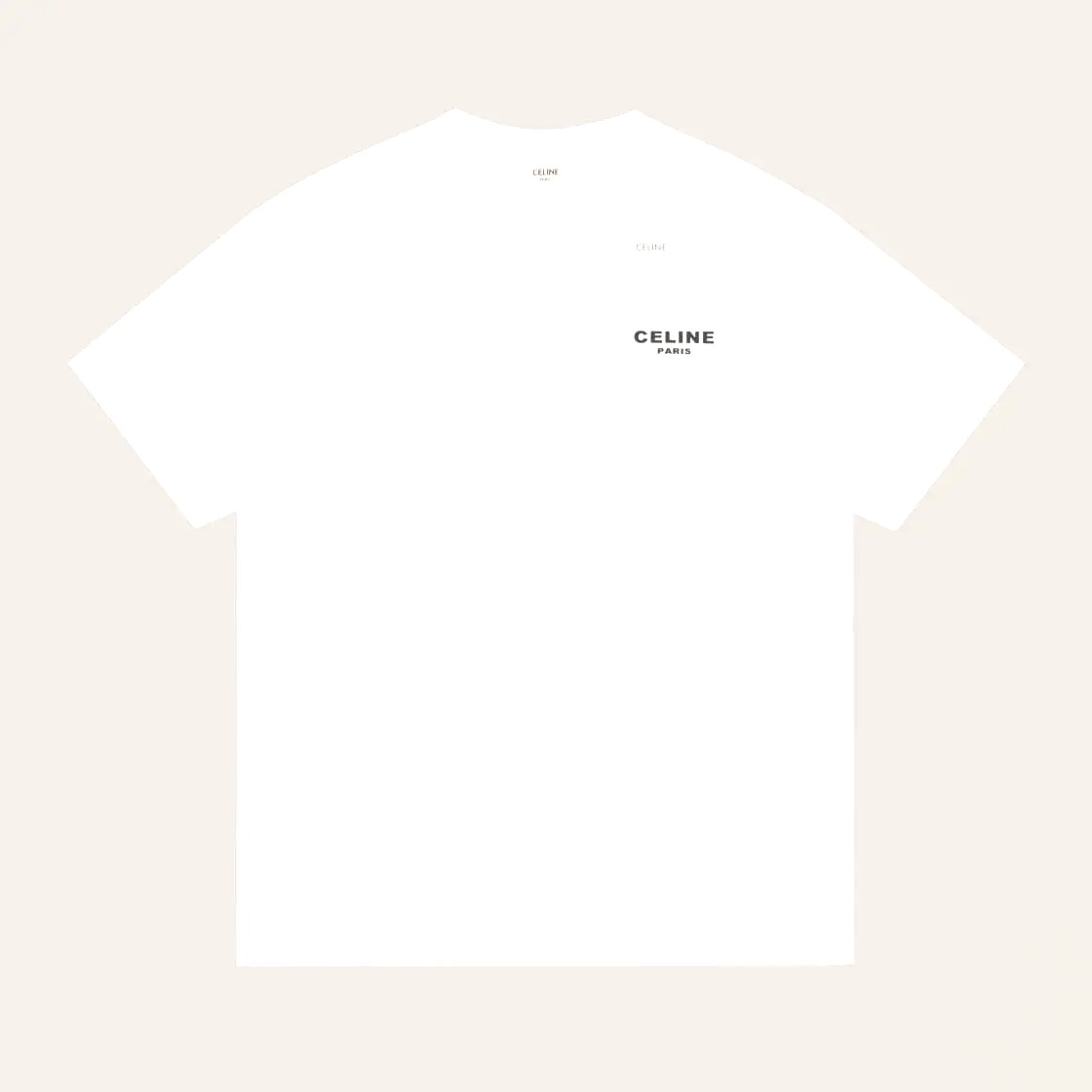 Celine Loose T-Shirt Cotton Jersey White