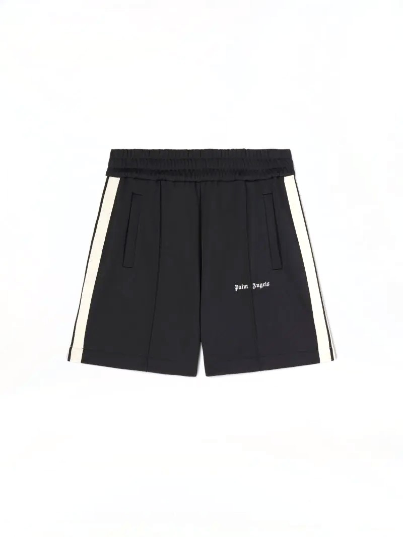 Palm Angels Embroidered Logo Track shorts Black