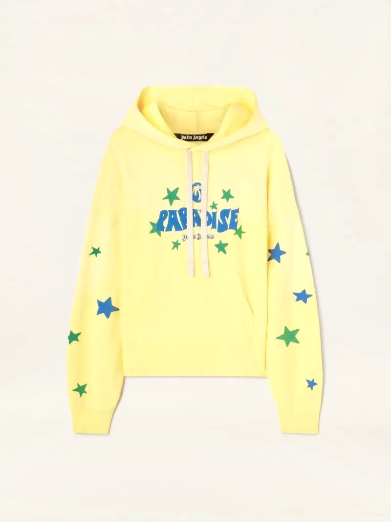 Palm Angels Paradise Hoodie 1845 YELLOW – BLUE