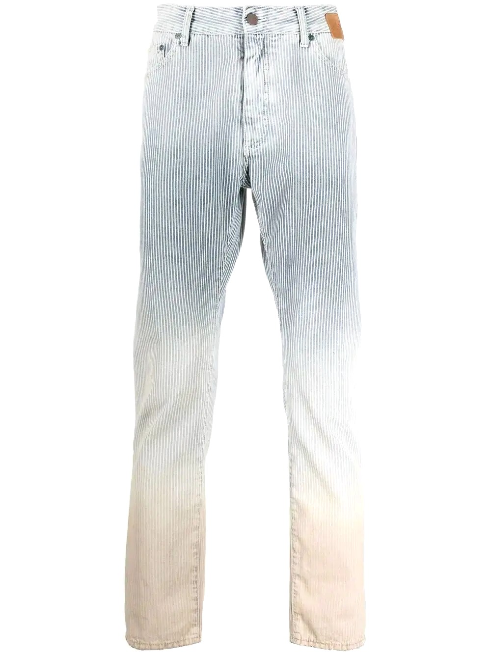 Palm Angels Gessati Emporio Armani Faded straight-Leg Jeans Multicolor