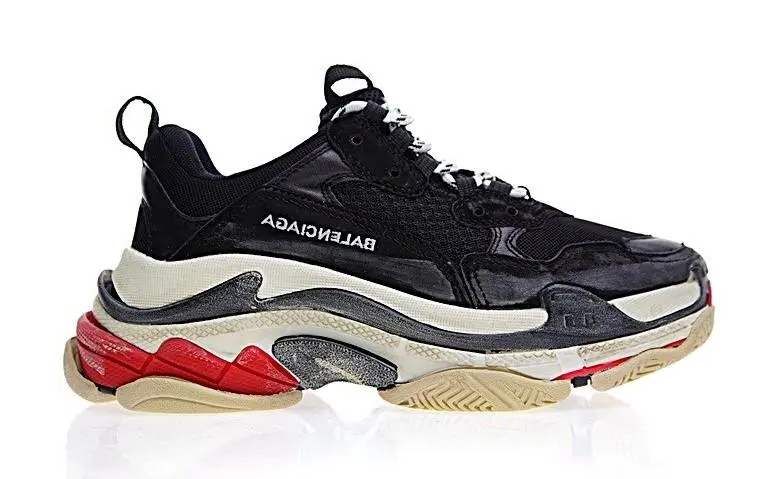 Balenciaga Triple S Black White Red