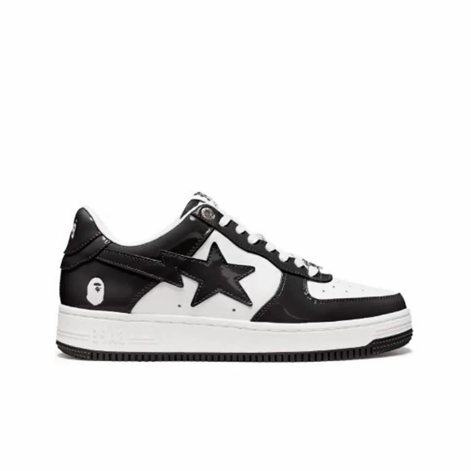 Nike BAPE STA Black – Iconic Patent Leather Streetwear BAPE Sneakers