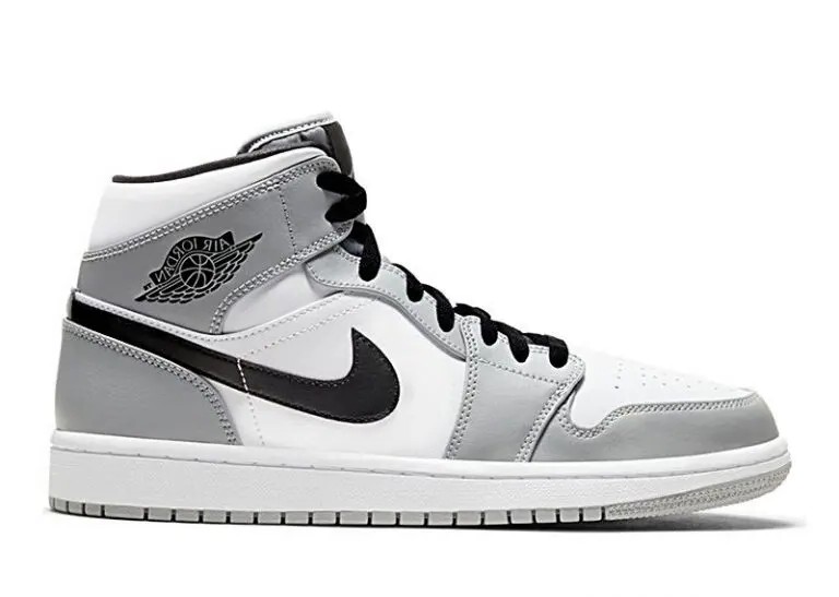 NIKE AIR JORDAN 1 MID LIGHT SMOKE GRAY