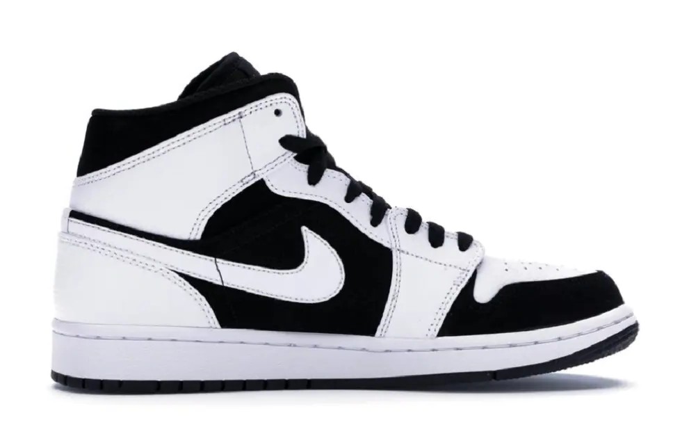 NIKE AIR JORDAN 1 MID WHITE BLACK