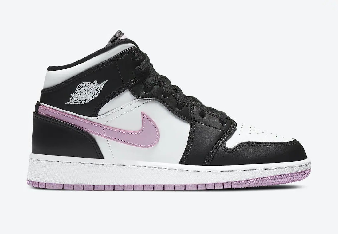 Nike Air Jordan 1 Mid White Black Light Arctic Pink