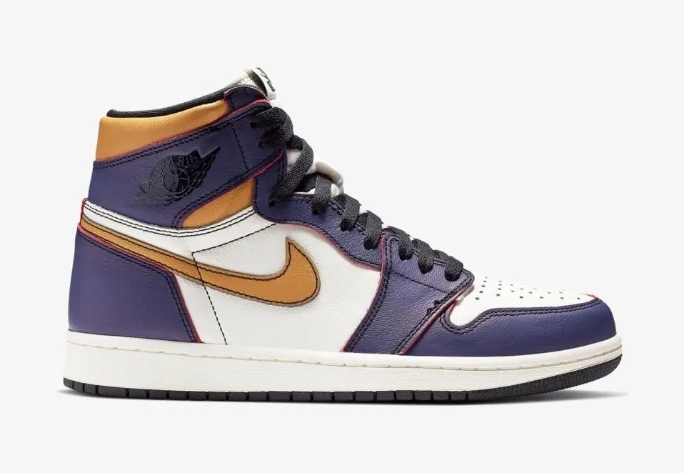 NIKE AIR JORDAN 1 GOLD X PURPLE