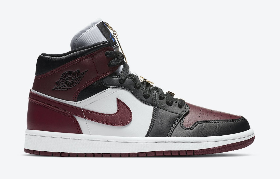 Nike Air Jordan 1 Mid SE Black Dark Beetroot