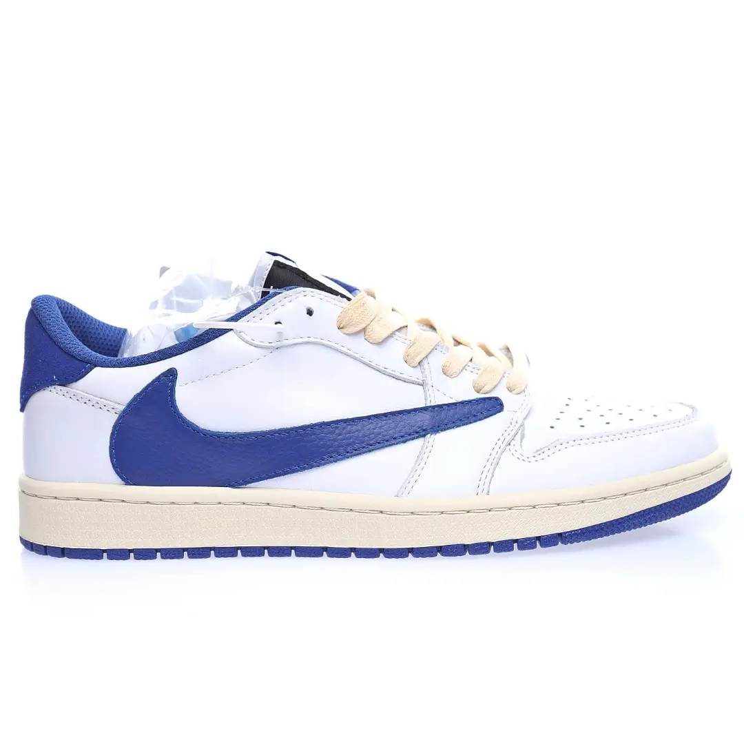 Travis Scott x Nike Air Jordan 1 Low OG White Blue